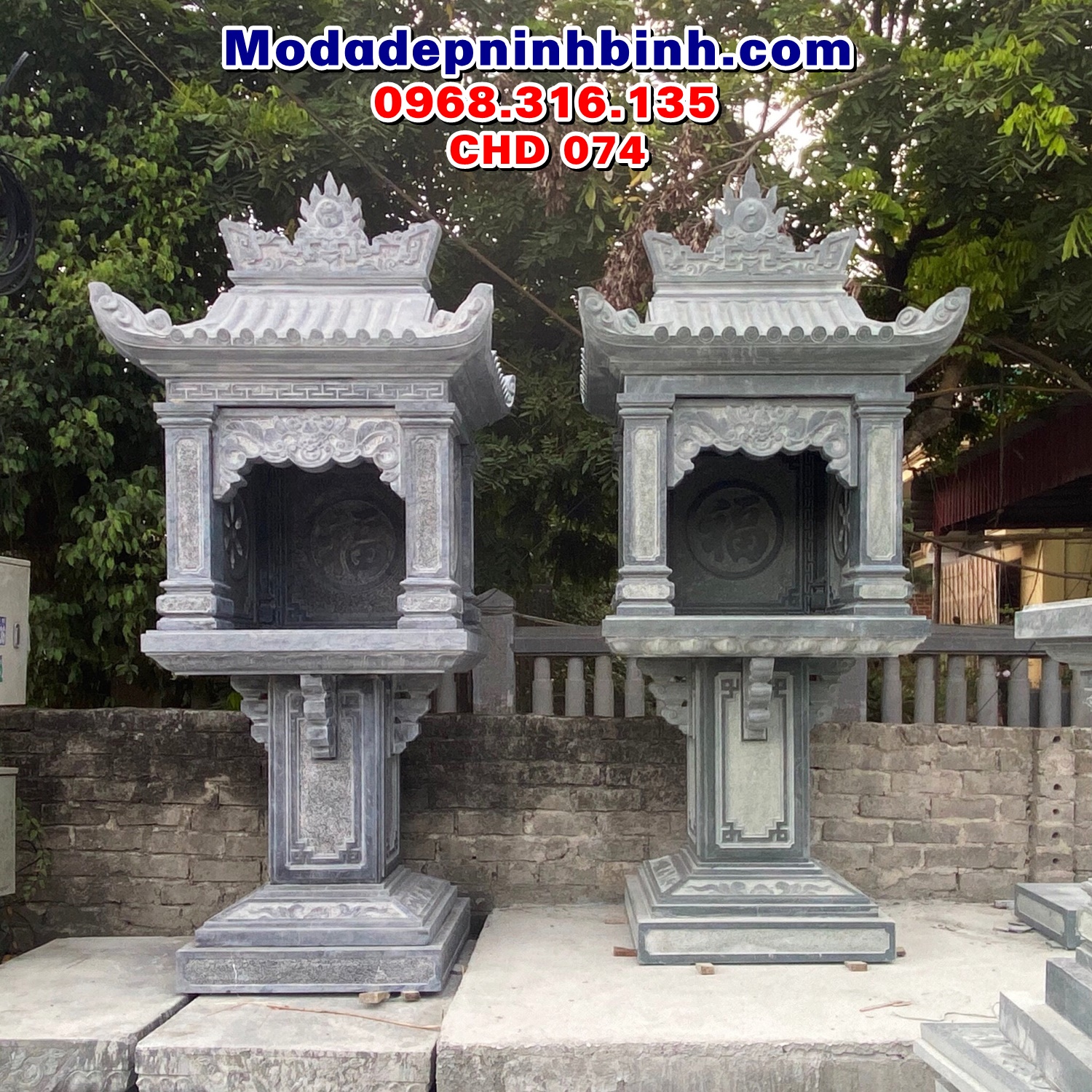 Mẫu cây hương đá ngoài trời đẹp CHD 074