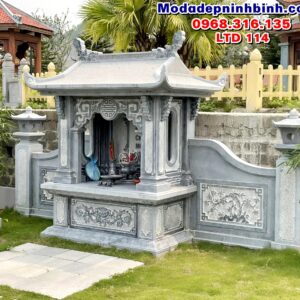 Mẫu lăng thờ đá gia đình đẹp LTD 114