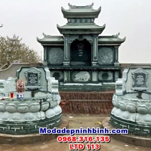 Mẫu lăng thờ long đình đá đẹp LTD 113