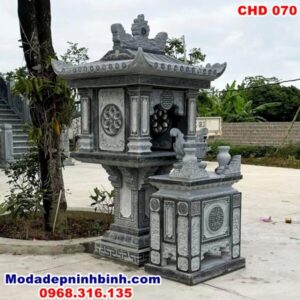 Vị trí đặt cây hương đá thờ thiên thông thoáng ngoài trời