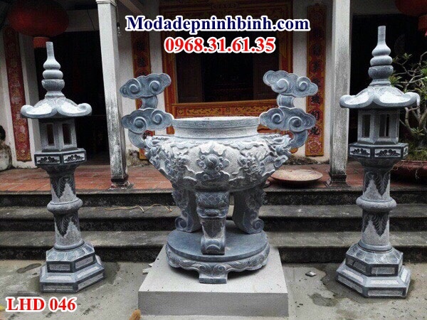 Mẫu lư hương đá đẹp LHD 046