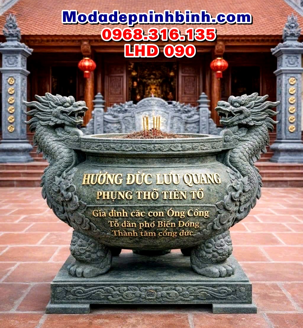 Lư hương đá tự nhiên