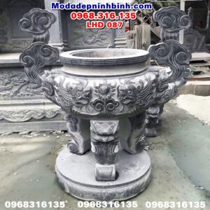 Mẫu lư hương đá đẹp LHD 087