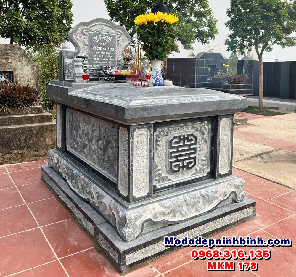 Mẫu lăng mộ bằng đá đẹp nhất MKM 178