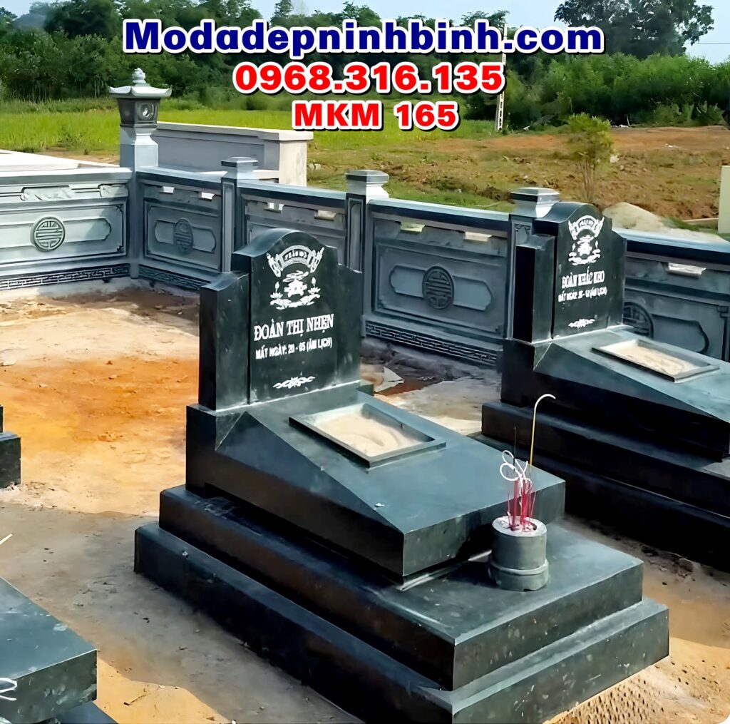 Mẫu mộ đá đẹp hiện đại đơn giản MKM 165