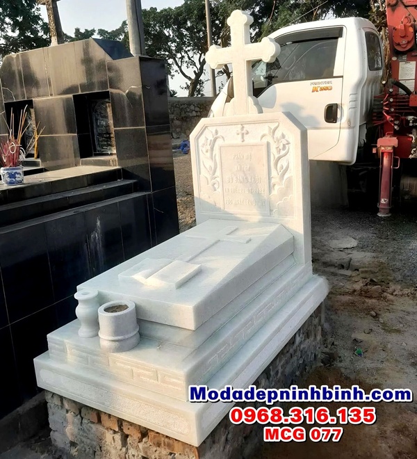 Tham khảo các mẫu lăng mộ đá trắng đẹp với đa dạng kiểu dáng