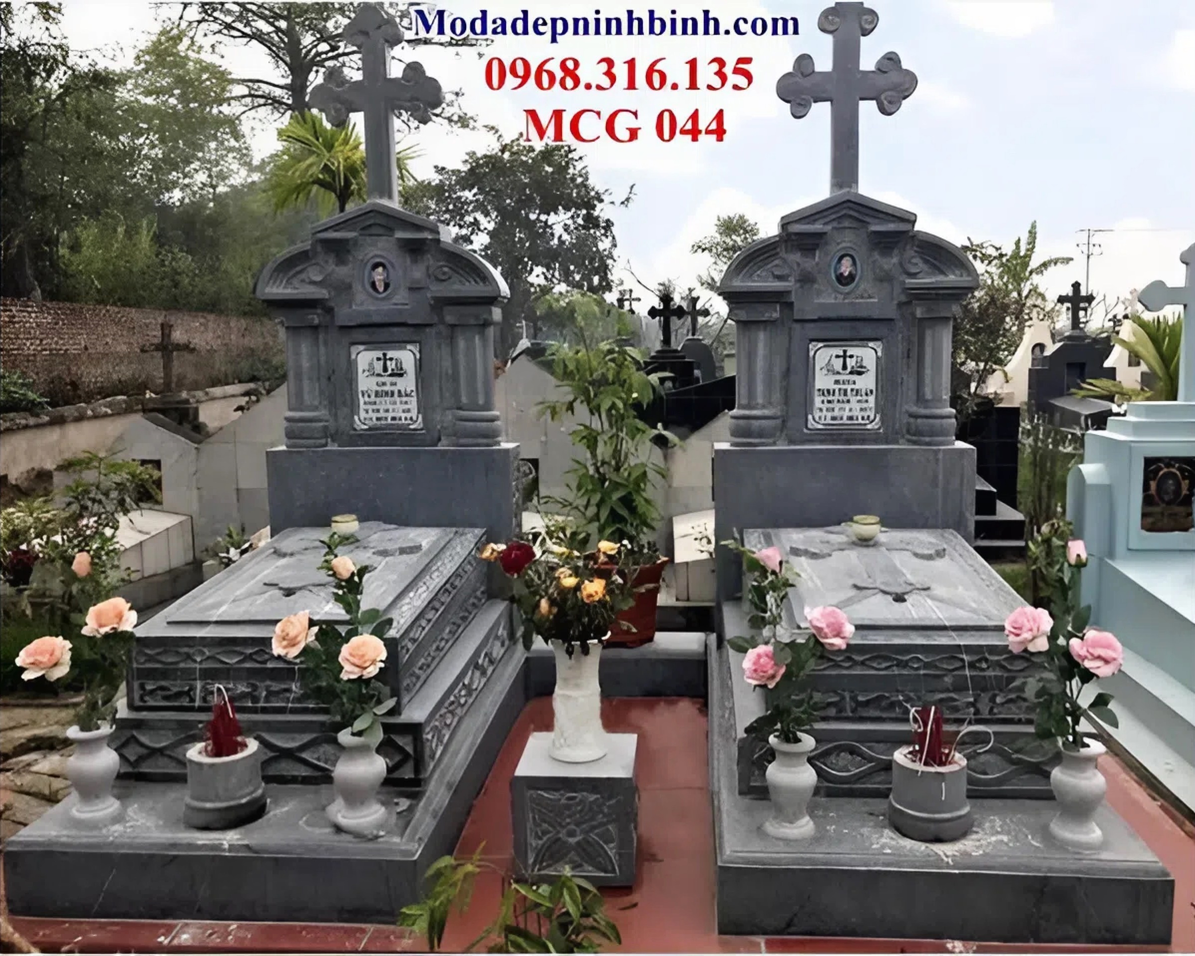 mẫu lăng mộ bằng đá công giáo đẹp nhất