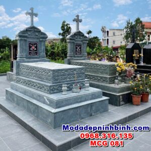 mẫu lăng mộ đá công giáo đẹp