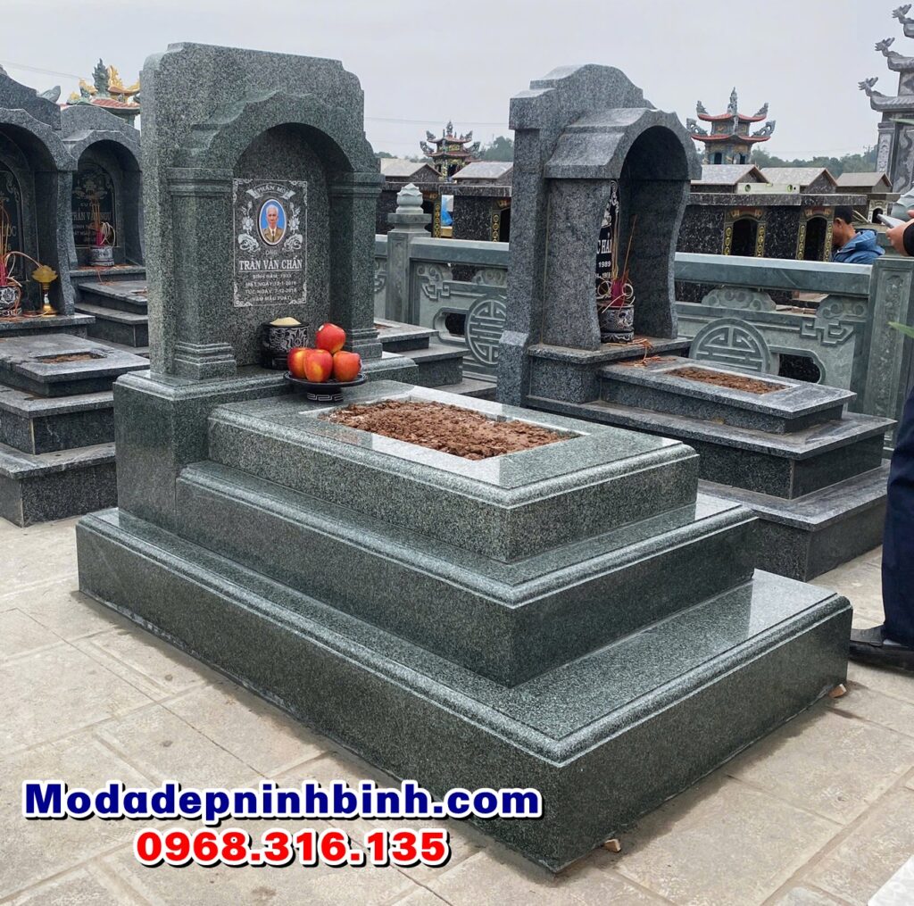 mẫu mộ đá công giáo granite hoa cương đơn giản hiện đại
