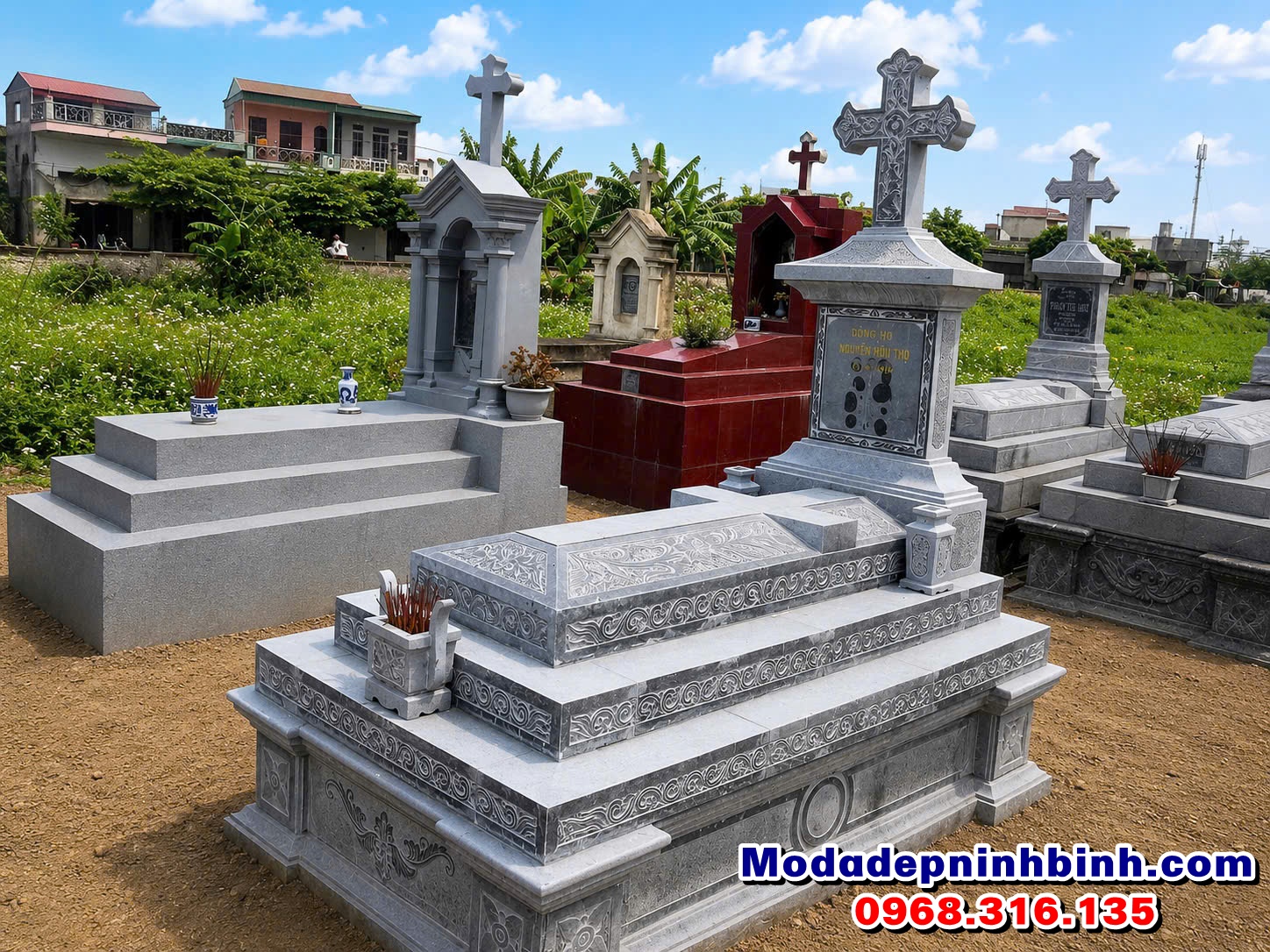 mẫu mộ đá người công giáo