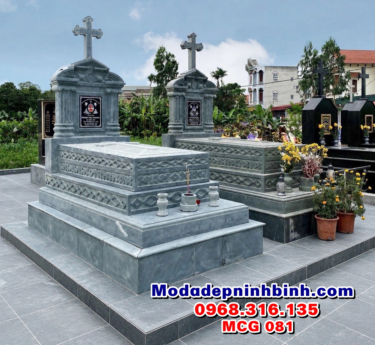 mẫu mộ đá người theo đạo thiên chúa giáo chôn tươi một lần không bốc