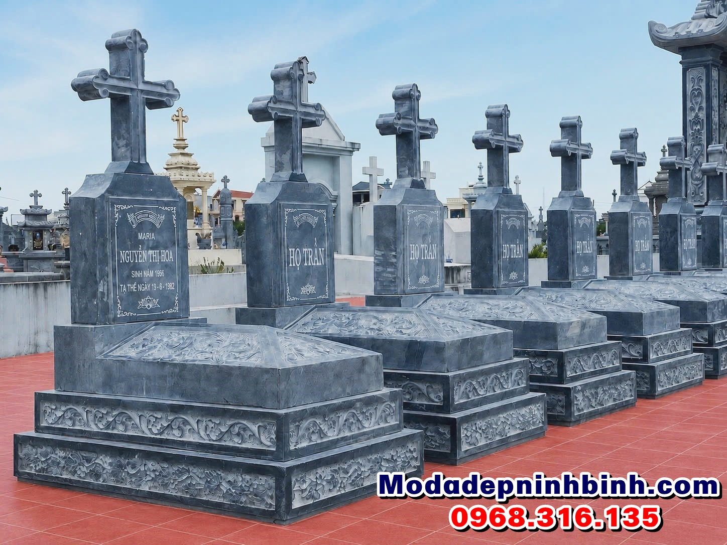 những mẫu lăng mộ đá công giáo đẹp
