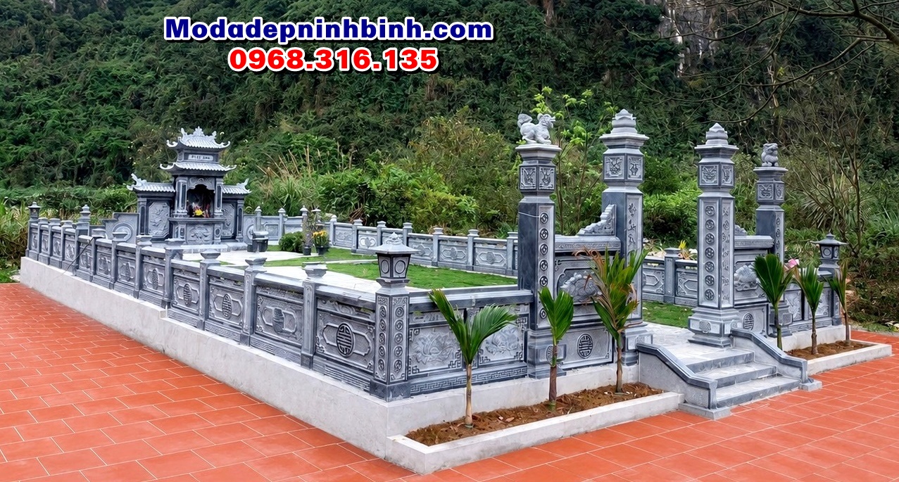 hình ảnh khu lăng mộ đá xanh đen đẹp