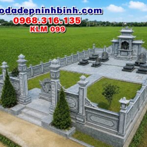 khuôn viên khu lăng mộ bằng đá xanh đen đẹp