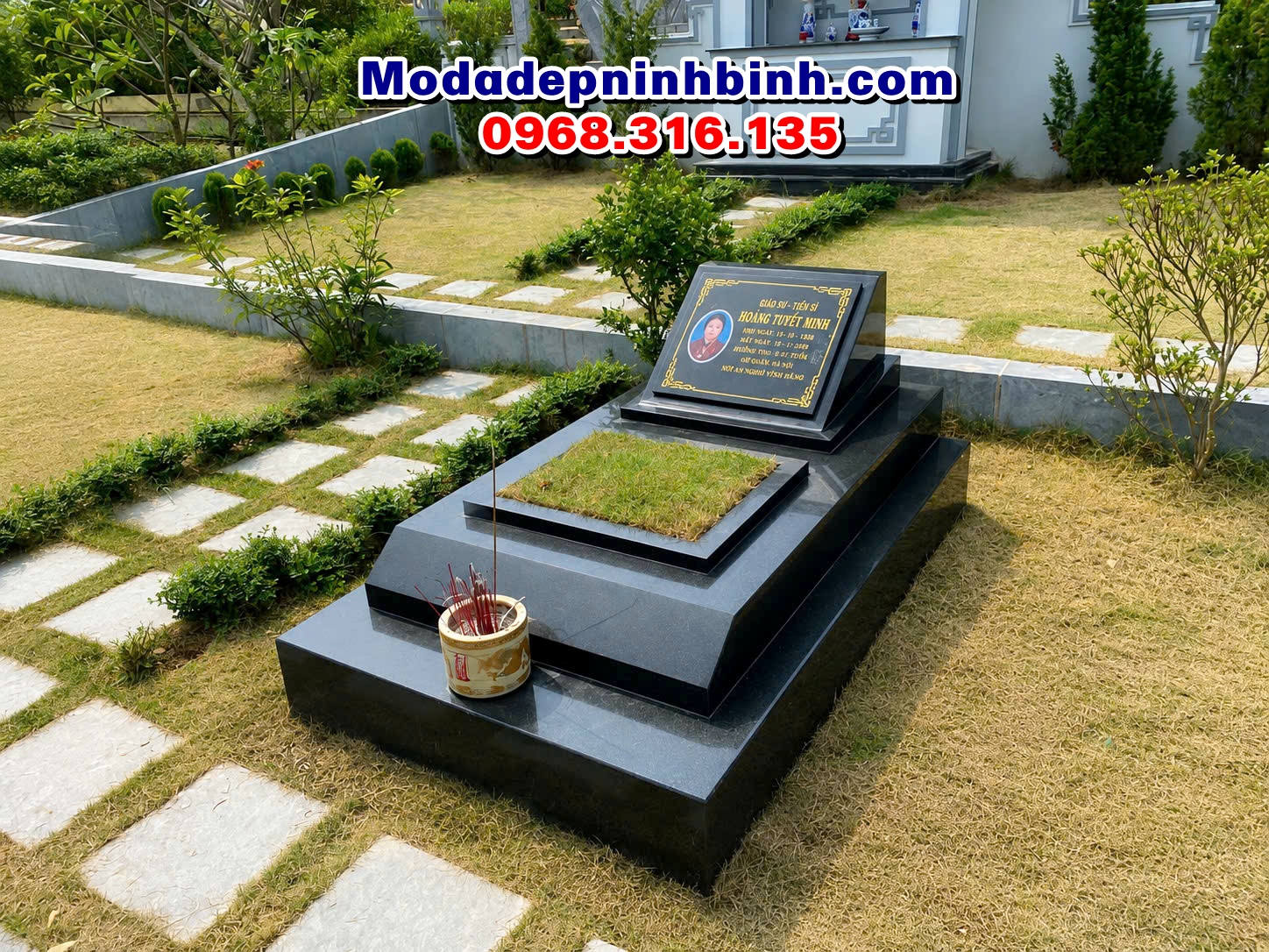 mẫu mộ đá đẹp tôn nghiêm hoa cương granite