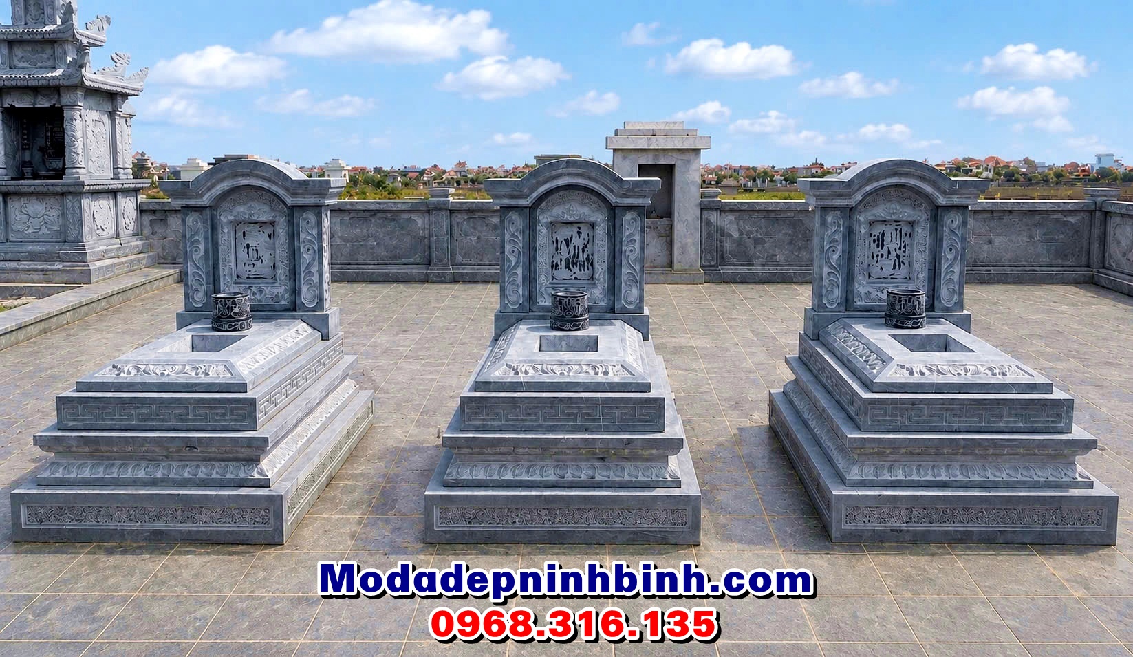 mộ đá đẹp 5 năm cấp mái vòm đẹp