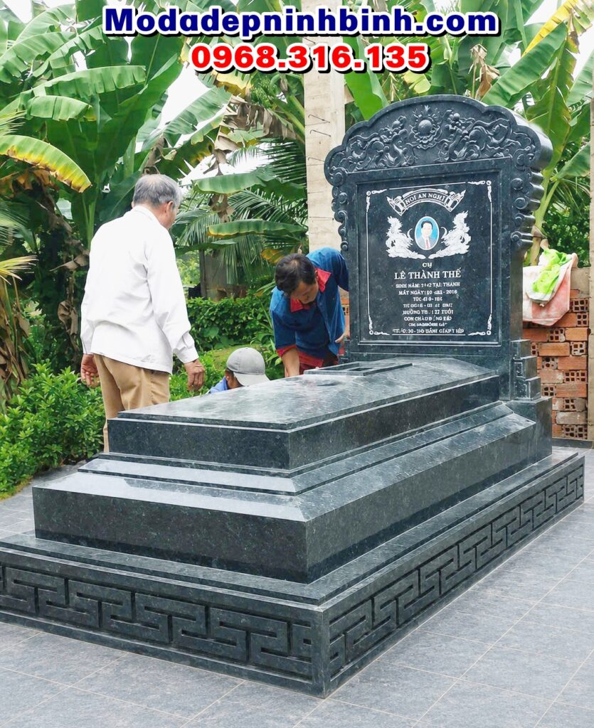 mộ đá đẹp đơn giản hiện đại
