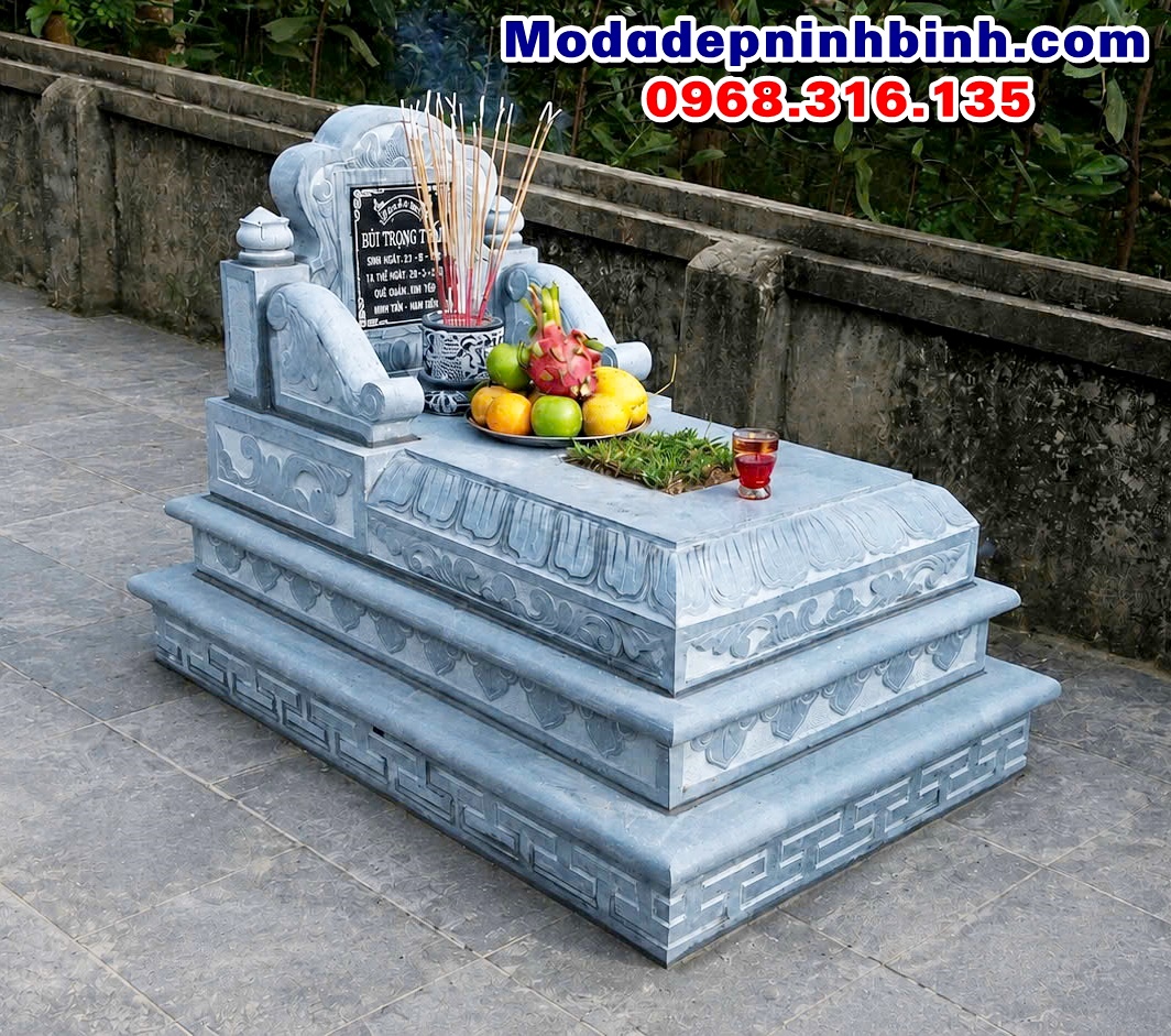 mộ đá đẹp tam cấp