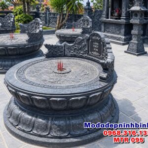 giá mộ đá tròn