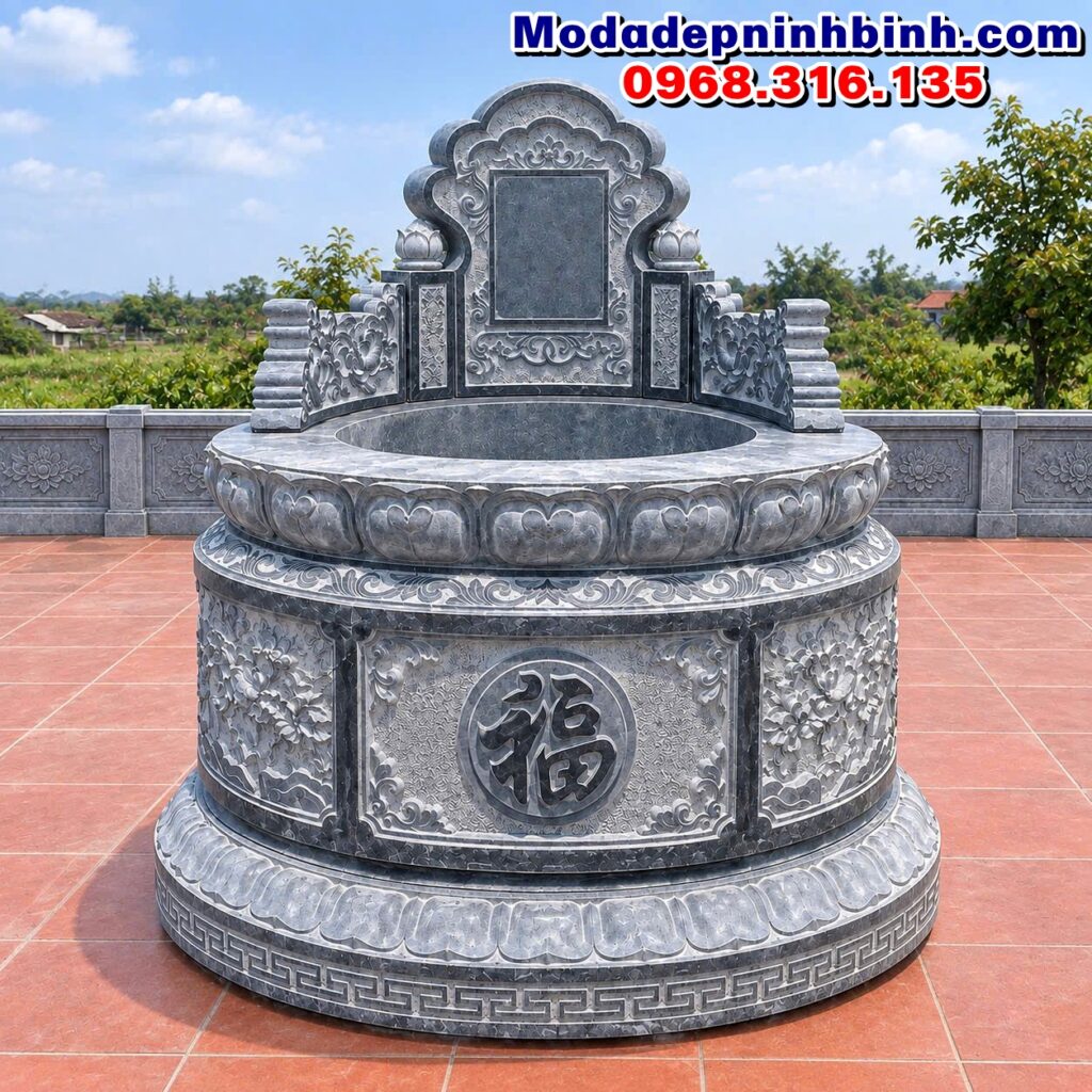 mẫu mộ đá tròn đẹp nhất