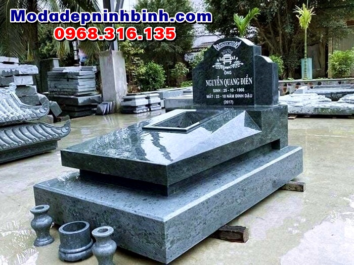 mẫu mộ đẹp hiện đại xanh rêu
