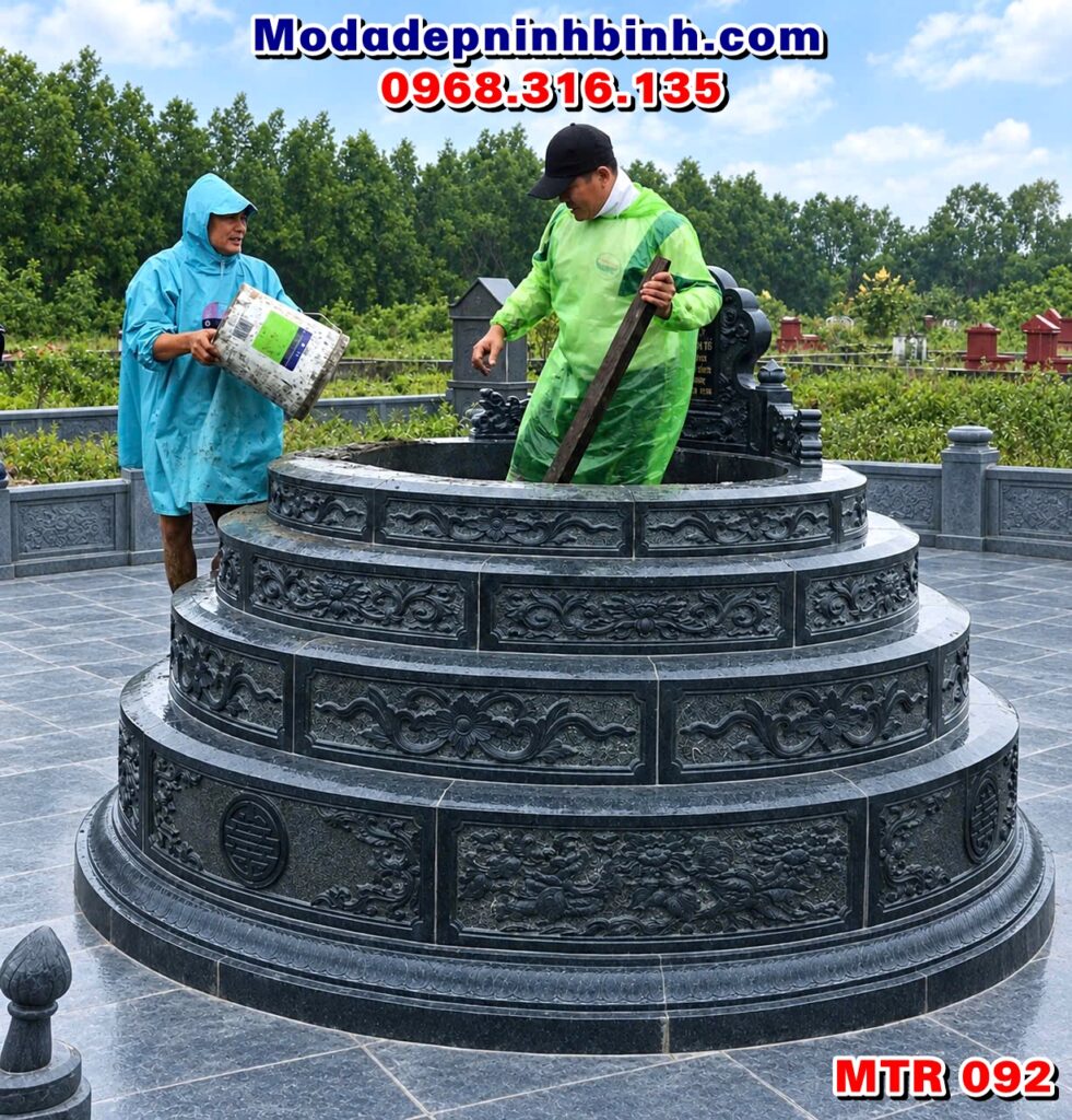 mẫu xây mộ tròn
