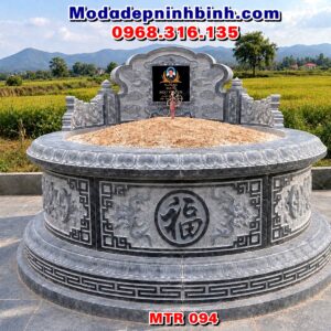 mẫu xây mộ tròn đẹp
