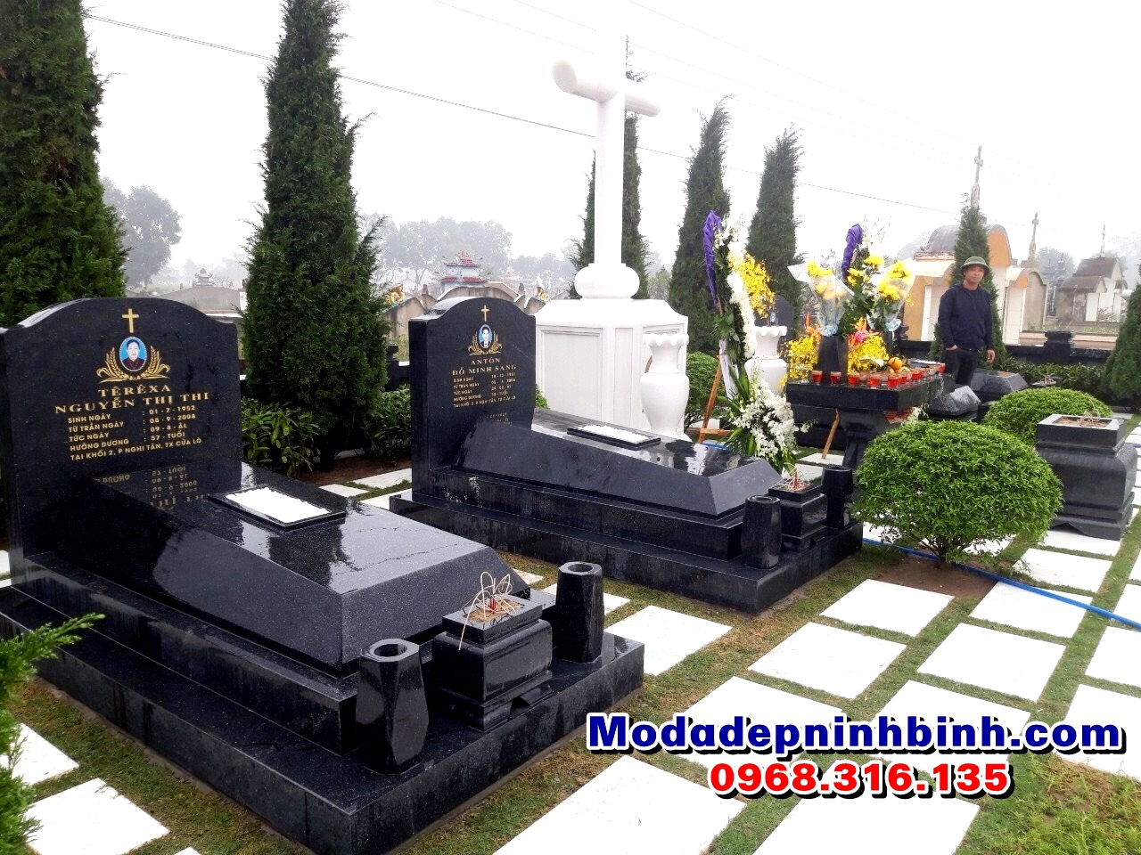 mộ đẹp hiện đại hoa cương