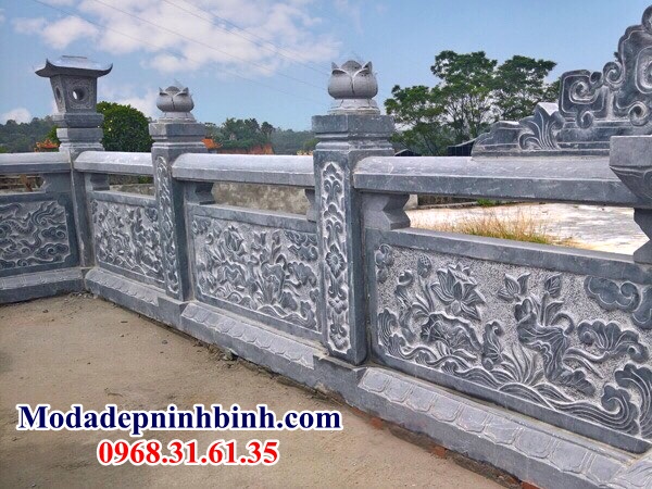 Lan can hàng rào đá Thái Bình 048 - Mộ đá đẹp Ninh Bình