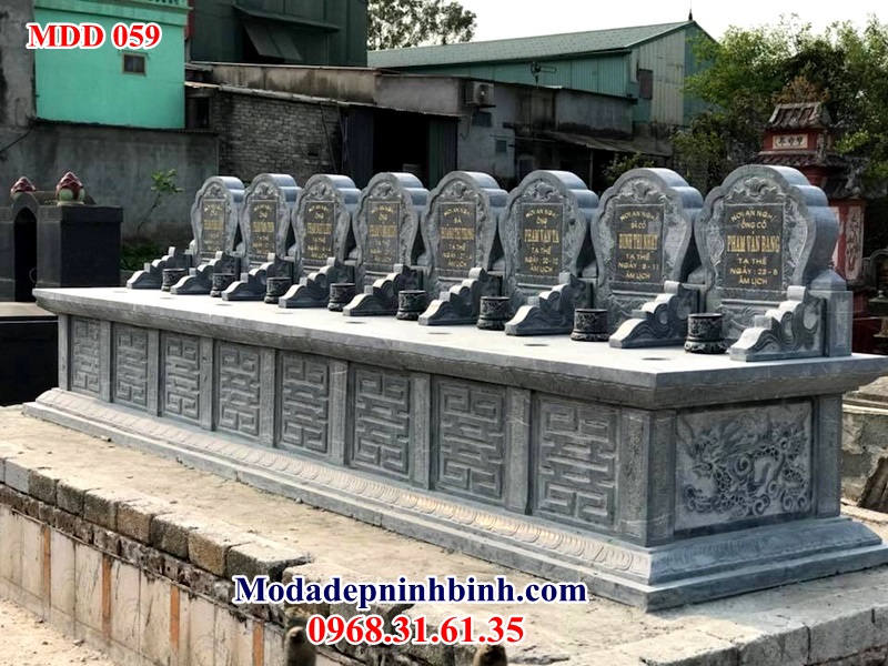 Mẫu mộ đá đôi 060