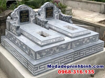 Lắp mộ đôi đá tại Yên Khánh Ninh Bình